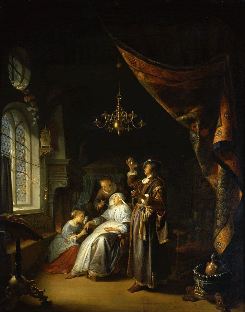 La mujer con hidropesía (Gerrit Dou, 1663)