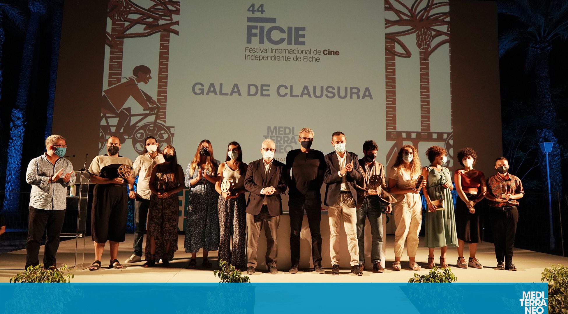 Foto de los ganadores del Festival Internacional de Cine Independiente de Elche. FICIE