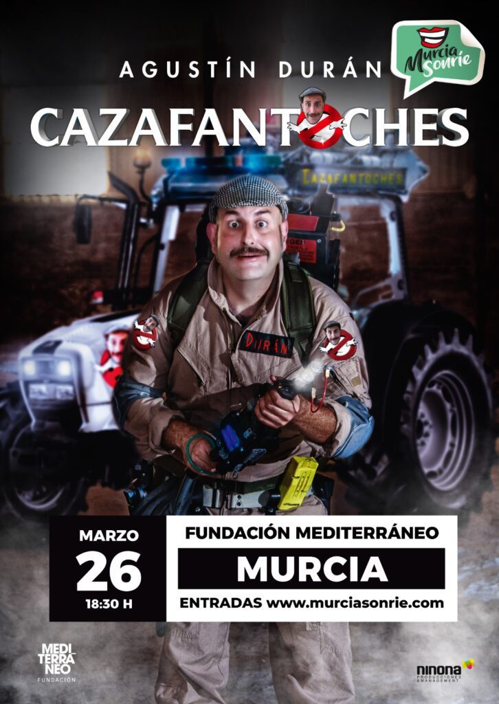 Cartel oficial Evento Cazafantoches en Fundación Mediterráneo Murcia