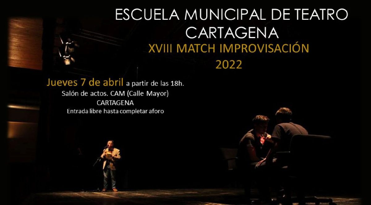 Cartel del Evento en Cartagena MATCH de Improvisación